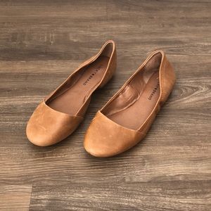 Lucky Brand Cognac Flats